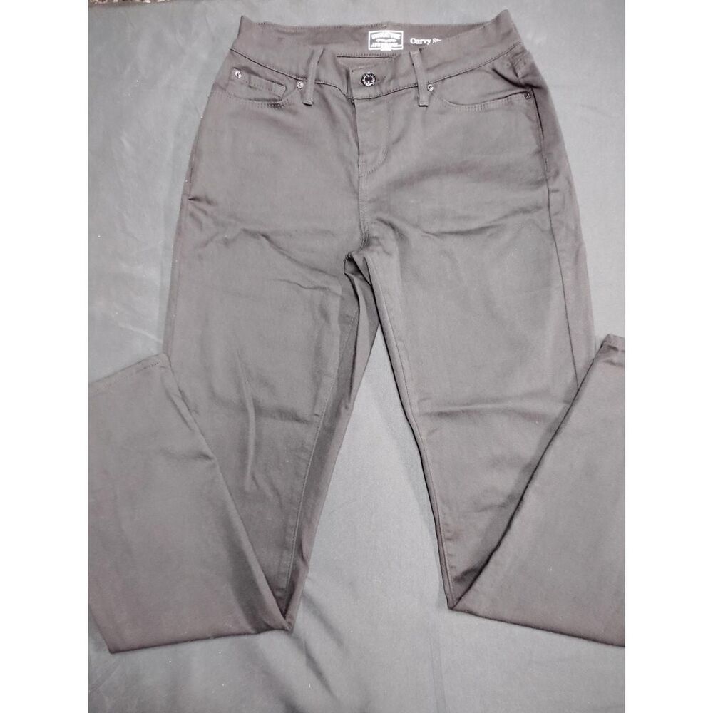 Signature by Levi Strauss Black Curvy Straight Pants